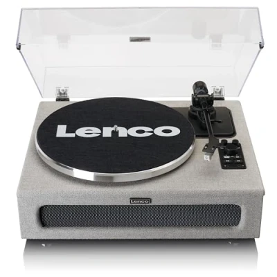 Imagen de Lenco Tocadiscos LS 440 Bluetooth Altavoces integrados 40 W RMS Tracción por correa Control de pitch Preamplificador Salida RCA y AUX IN Gris