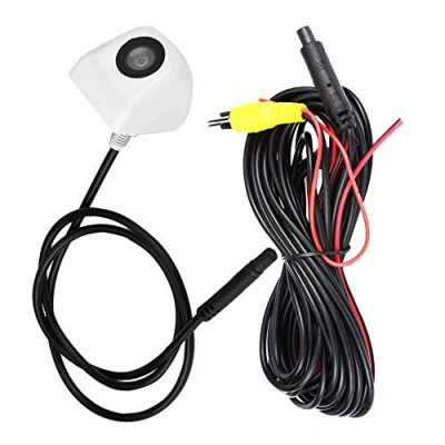 Imagen de Cámara de visión Trasera Universal, CCD reemplazo para Coche Marcha atrás Aparcamiento Nocturna Impermeable IP 68(Blanco)