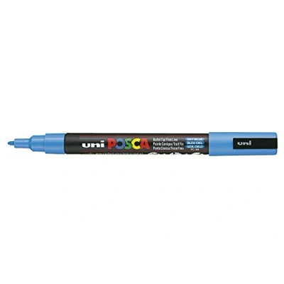 Imagen de Posca Uni Ball Pluma Marcadora PC 3M Azul Cielo Individual