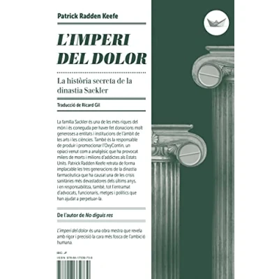 Imagen de L&#039;imperi del dolor CAT (3ªED): la història secreta de dinastia Sackler: 8 (CATALAN)
