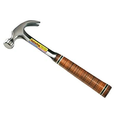 Imagen de Estwing E24C Martillo de carpintero con garra curvada y mango piel, 24 oz
