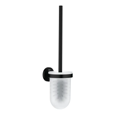 Imagen de GROHE Start Escobillero de pared QuickFix (Montaje en pared, Fijación oculta, Apto para taladrar o pegar), Negro mate 411852430