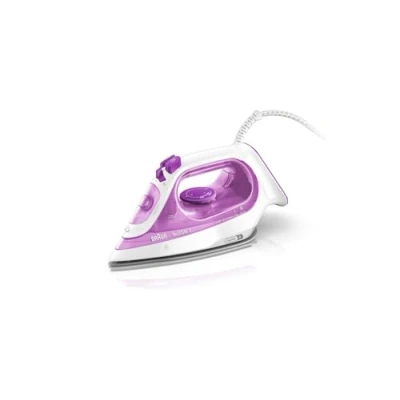 Imagen de Braun Hogar Plancha ropa vapor Texstyle, 2300 W, suela bidireccional 3D SuperCeramic, déposito de 270 ml, Frambuesa, Púrpura, 140 gr/min
