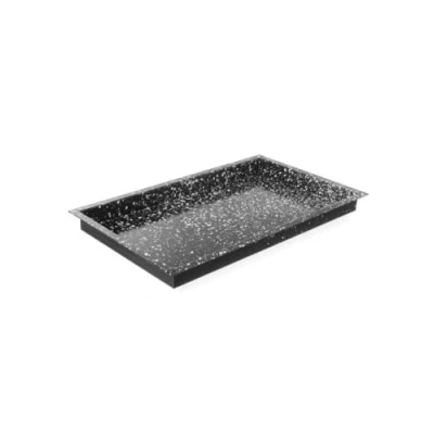 Imagen de HENDI Bandeja GN 1/1, recubrimiento antiadherente de mármol, recipiente CONVECTOMAT CLASSIC, contenedor GN, resistente hasta 300C, apta para hornos, 530x325x(H) 40mm, acero esmaltado