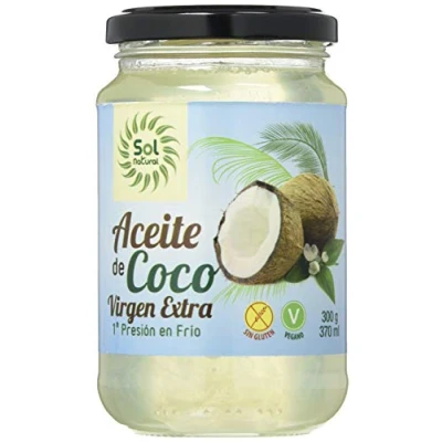 Imagen de SOLNATURAL Aceite De Coco Virgen Extra Mediano Bio 370 Ml 200 g