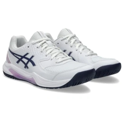 Imagen de Asics Geldedicate 8 Zapatillas de tenis para todas las superficies, Mujer, Talla: 40.5, White/indigo fog Zapatos