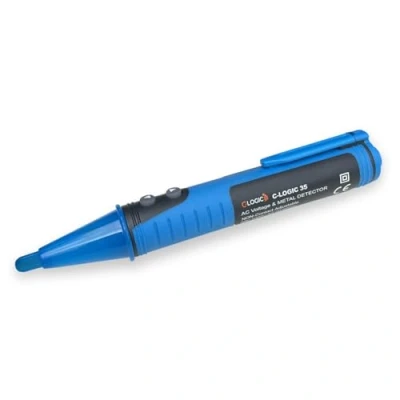 Imagen de C LOGIC 35 Detector de Voltaje y Metales 2 en 1, Comprobador Tensión Sin Contacto (NCV) con Sensibilidad Ajustable 20V 1000V, LED Dual Alerta Sonora, Detección hasta 20mm