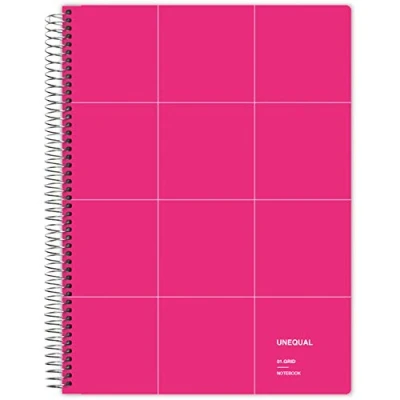 Imagen de Grafoplás 88522954 Cuaderno con Espiral, Cuadriculado 5 mm, 100 Hojas, 90 g, Fucsia, A4