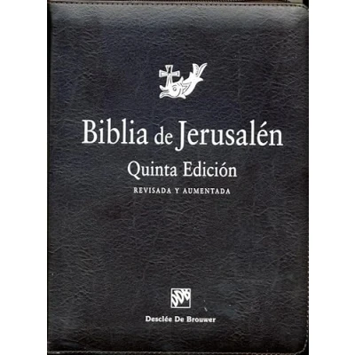 Imagen de Biblia de Jerusalén: 5ª edición Manual totalmente revisada Modelo con cremallera Español