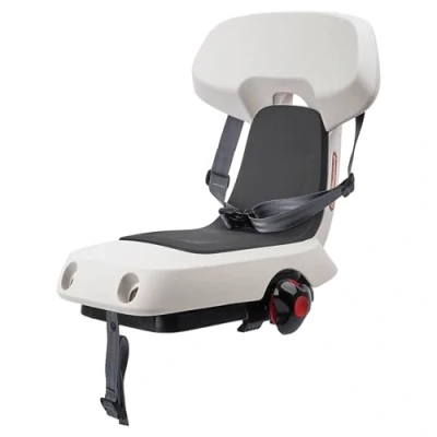 Imagen de POLISPORT 8636100011 Silla trasera GUPPY JUNIOR para bicicleta con ruedas de 26&#039;&#039; a 29&#039;&#039; apta niños peso máximo 35kg anclaje en el portaequipajes color Gris claro cool/Gris oscuro