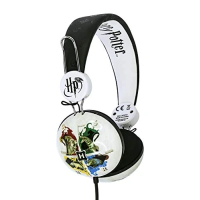 Imagen de Otl Technologies Harry Potter Hogwarts Crest Tween Dome Auriculares, con Cable, para niños (Producto Licencia Oficial) Black