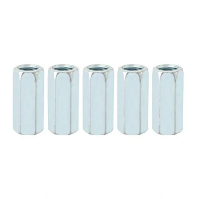 Imagen de M12 * 40 Tuerca hexagonal larga de acoplamiento varilla Tornillos roscados unión tapa conexión acero al carbono galvanizado 5 piezas(15mm)