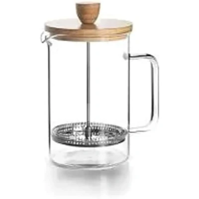 Imagen de Lacor 62168 Cafetera Francesa, Prensa Café, con Émbolo, Jarra Francesa para Café de Filtro, Wood, 0.80 l