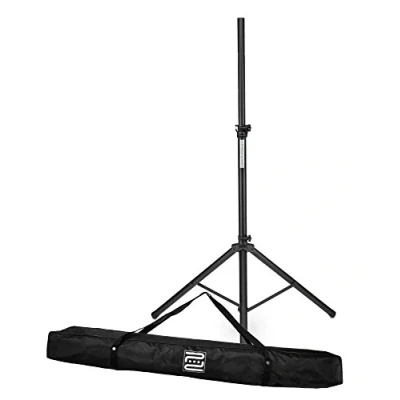 Imagen de Pronomic SPS 1S soporte de altavoz acero estudio con construcción trípode estable altura 120 193 cm también se puede utilizar como dardos Bolsa incluida