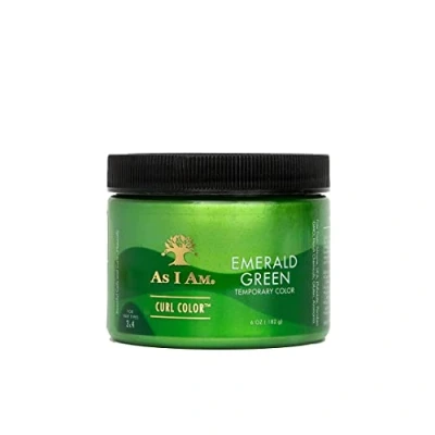 Imagen de As I Am Curl Color Tinte Temporal Verde Esmeralda 182 g