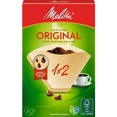 Imagen de Melitta Original bolsas, natural marrón 1 x 2, 80