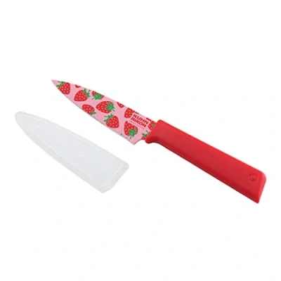 Imagen de KUHN RIKON COLORI+ Rüstmesser / Gemüsemesser Erdbeere (Limited Edition Funky Fruit), Edelstahl, 19.5 cm