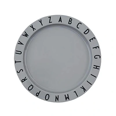 Imagen de Design Letters Eat &amp; Learn Plato irrompible para Niños Tritan Bebe Desayuno Diseñado en Dinamarca sin BPA/BPS de cena Vajilla Apto lavavajillas