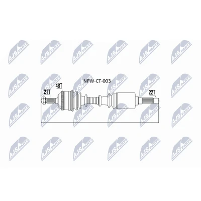 Imagen de Semi eje NTY NPW CT 003