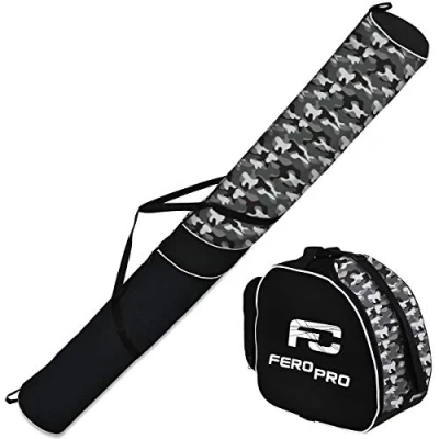 Imagen de Ferocity Conjunto Bolsas para de ski y Botas Casco Set Esqui 170 cm Color Camuflaje [053]
