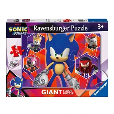 Imagen de Ravensburger Puzzle Sonic, Colección 24 Giant Suelo, Piezas, para Niños, Edad Recomendada 3+ Años