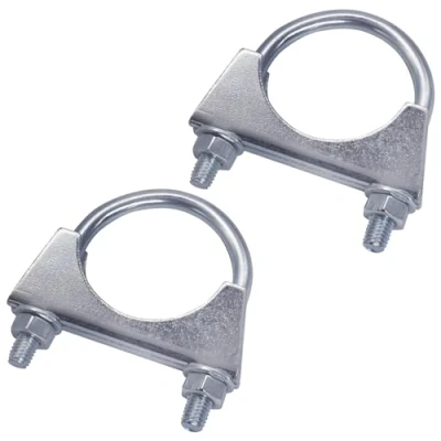 Imagen de SKIR&#039;CO (2 piezas) abrazaderas para tubos de 50 mm diámetro, con perno en U, soportes galvanizados
