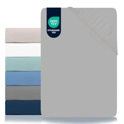 Imagen de Dreamzie Sabanas 180x200 Ajustable Microfibra Ultra Suave Oeko Tex Certificado Sabana Bajera Gris Peltre