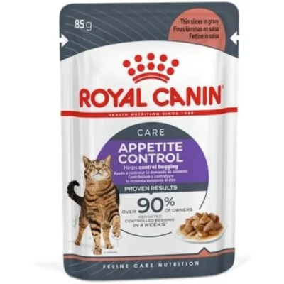 Imagen de Royal Canin Appetite Control Care en Salsa 12 x 85 g Alimento Completo para Gatos Adultos Recomendado controlar la mendicidad