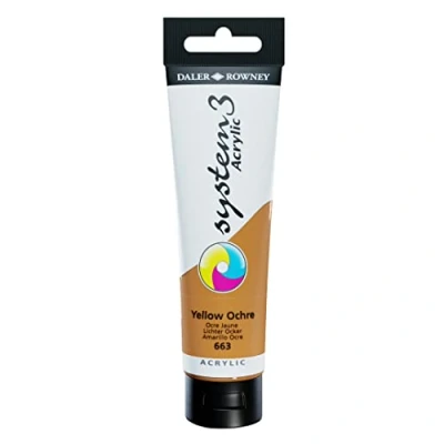 Imagen de Daler Rowney System 3 Acrylic 150ml Yellow Ochre (663)