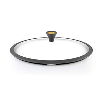 Imagen de Castey Tapadera De Cristal Con Aro Y Pomo Silicona 26 cm