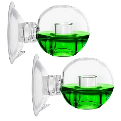 Imagen de Mitening 2 Piezas Drop Checker CO2 Acuario, Gota de Vidrio Comprobador, Comprobador Orb para Acuario Agua Dulce