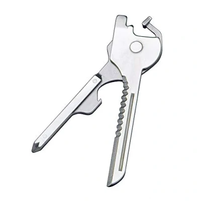 Imagen de Llavero multifuncional 6 en 1, multiherramienta para llavero, herramienta plegable