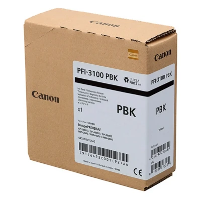 Imagen de ImagePROGRAF PRO 2600 Canon PFI 3100PBK cartucho de tinta foto negro (original)