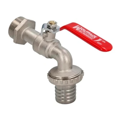 Imagen de WOLFPACK LINEA PROFESIONAL Jardín Esfera 1&quot;. Grifo Exterior para Sistemas de Agua, Latón, Multicolor, Individual