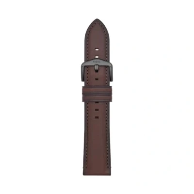 Imagen de Fossil Correa para hombre LiteHide de piel marrón, 22 mm, S221497, Casual