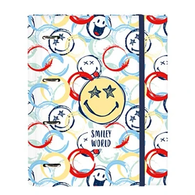 Imagen de Safta Smiley Carpeta 4 Anillas de 30mm, Multicolor, 270x35x320 mm (512090666)
