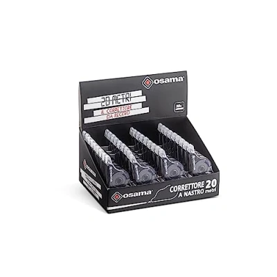 Imagen de Osama Cinta Correctora Blanca, Pack 36 Piezas, 20 M Set Cintas Correctoras Ideal para Material Escolar, Papelería y Oficina Borrar Escribir de Inmediato con Alta Cobertura Larga Duración