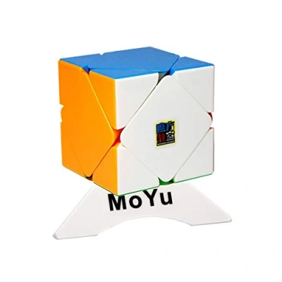 Imagen de OJIN MoYu MOFANGJIAOSHI Club Classroom MFJS Meilong Skewb Cubing Twisty Puzzle Cube Rompecabezas con un trípode de Cubo (Sin Etiqueta)