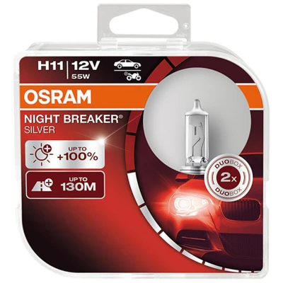 Imagen de OSRAM 64211NBS HCB Lámpara, faro de carretera H11 12V 55W Halógena BMW: 3 Coupé, Berlina, 1 Hatchback, AUDI: A3 Sportback, A4 B8 Avant