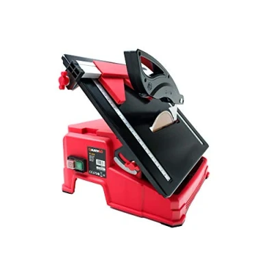 Imagen de HurthAG TC 820 Cortadora de azulejos 800 W, 2950 min 1 mesa inclinable con escala angular, tope angular ajustable, paralelo escala, incluye disco corte diamante Ø180