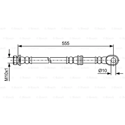 Imagen de BOSCH 1 987 481 087 Latiguillos de Freno 555 M10x1 MITSUBISHI: PAJERO 4