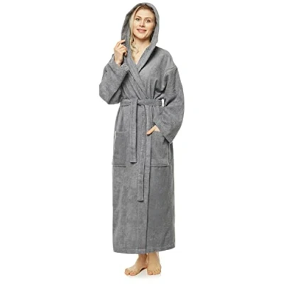 Imagen de Arus Albornoz con capucha para mujer, Longitud normal, tamaño mujer: M, unisex: S Gris