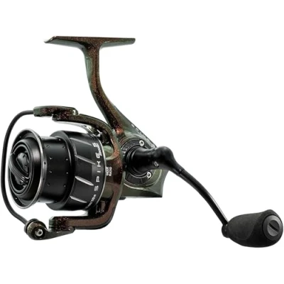 Imagen de Abu Garcia Carrete Giratorio, Carretes giratorios Spike S, Pesca de Depredadores, Pescador Agua Dulce, Perca, Lucio, Zander, Negro, Relación transmisión 5.2:1, Robusto y Ligero, 7+1, 2000S