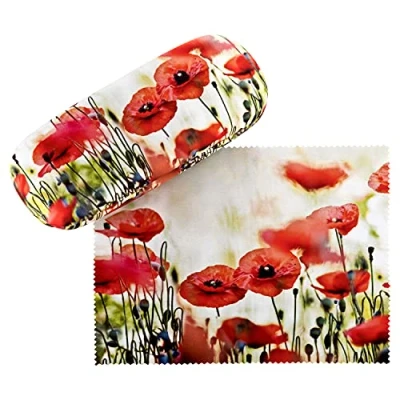 Imagen de VON LILIENFELD Estuche Gafas Amapolas Flor Funda Ligeramente Estable Colorido Regalo Mujer