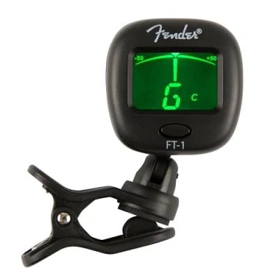 Imagen de Fender FT 1 Pro Afinador de Pinza, Para Guitarras Eléctricas, Acústicas y Bajo, Negro