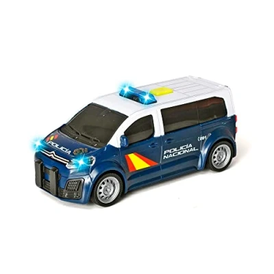 Imagen de Dickie Toys Policía Nacional Furgón Citroen Space Tourer a fricción, 15 cm, luz y Sonido, Puertas No se abren (203712027SI2) +3 años