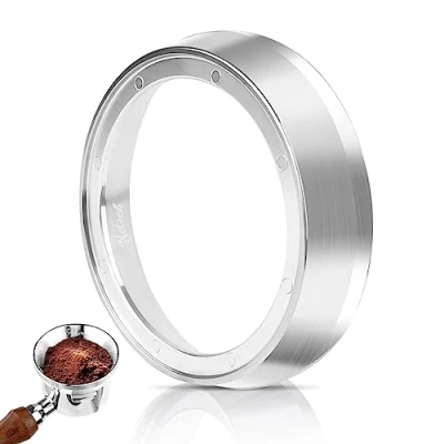 Imagen de NOTSEK Sage Dosing Funnel 54 mm, Acero Inoxidable Anillo dosificador de Café con 8 Fuertes Magnéticos, para portafiltros mm Barista Accesorios Cafetera