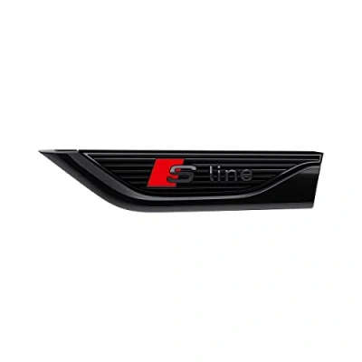 Imagen de Audi 8W6071807G Placa con diseño de S Line, color negro