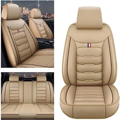 Imagen de EURLA Fundas para Asientos de Coche Dodge Caliber, Comodidad Impermeable Funda Asiento Delanteros y Traseros Interior Accesorios,D