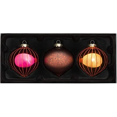 Imagen de WeRChristmas Bolas de Cristal (3 Unidades), Color Cobre